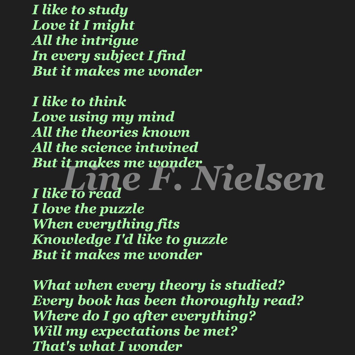 Noangel_86's tweet photo. #linefnielsencopyright #copyright #poetry #melodicpoetry #poet #creativeperson #author #darkview #introvertedartist #ilovewords #wordart https://t.co/nFtYpc3ccC