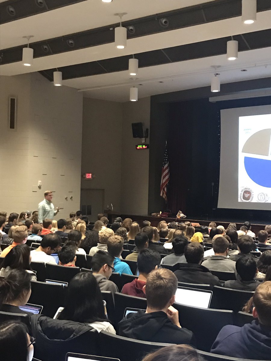 SPEAKAdvertisin's tweet photo. Awesome speaker in intro to marketing! Homecoming King &amp; 2011 VT class President has returned! @nathanlavinka https://t.co/Zm0MdlstNX
