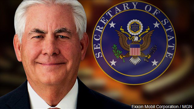 Rex Tillerson confirmed as Secretary of State