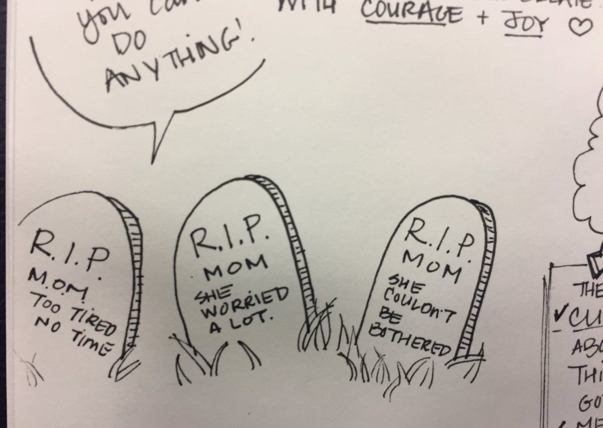 wwgraphicdesign's tweet photo. Buh-bye to #fear means getting #curious about the stories we tell ourselves #ripfear @PattyChangAnker @wtrmrk #WatermarkConf https://t.co/wa71z7xcYo