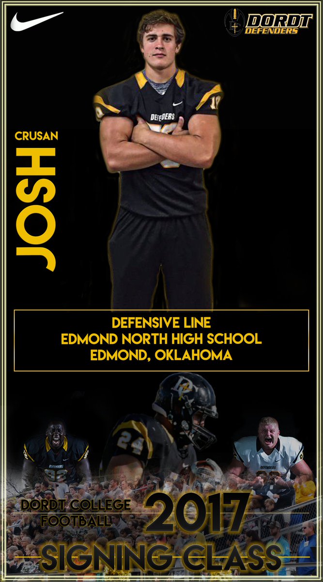 DordtFB's tweet photo. Please help us welcome @Josh_Crusan79 to our #IndustryStandard Family for #NSD17 https://t.co/VxG2KJ1M87