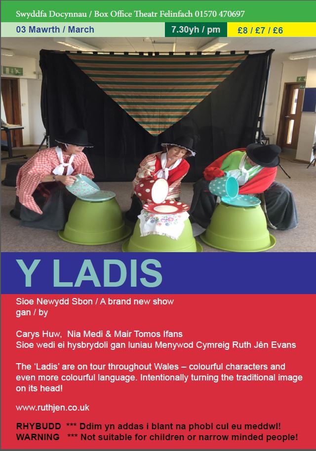 TheatrFelinfach's tweet photo. Sioe Newydd wedi ei hysbrydoli gan luniau Menywod Cymreig #RuthJen
3/3/17 Ddim yn addas i blant na phobl cul eu meddwl @CSCeredigion #yagym https://t.co/vfCYkQsaUm