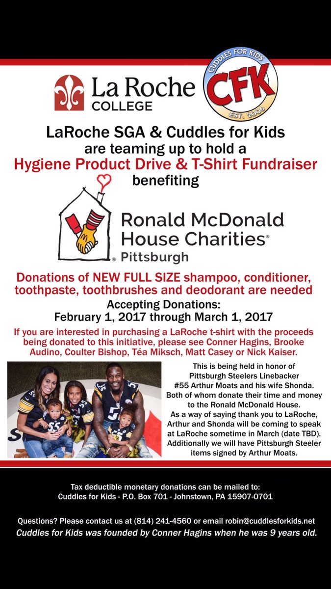 ConHags's tweet photo. My charity, @CuddlesForKids &amp; @LRCSGA are holding a hygiene product drive &amp; tshirt fundraiser today through March 1st! Plz spread the word! https://t.co/ZEcIs1QAqp