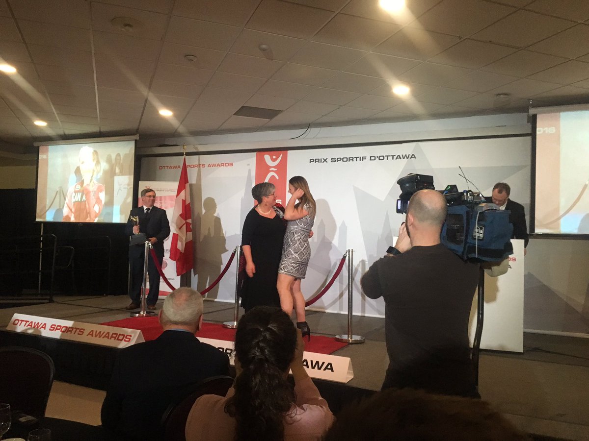 OttSportsAwards's tweet photo. Congratulations to Paula Preston on your accomplishments #Osa2016 #whatawonderfulsurprise #thepowerofamomslove #ericawiebe https://t.co/Tri67wwDDw