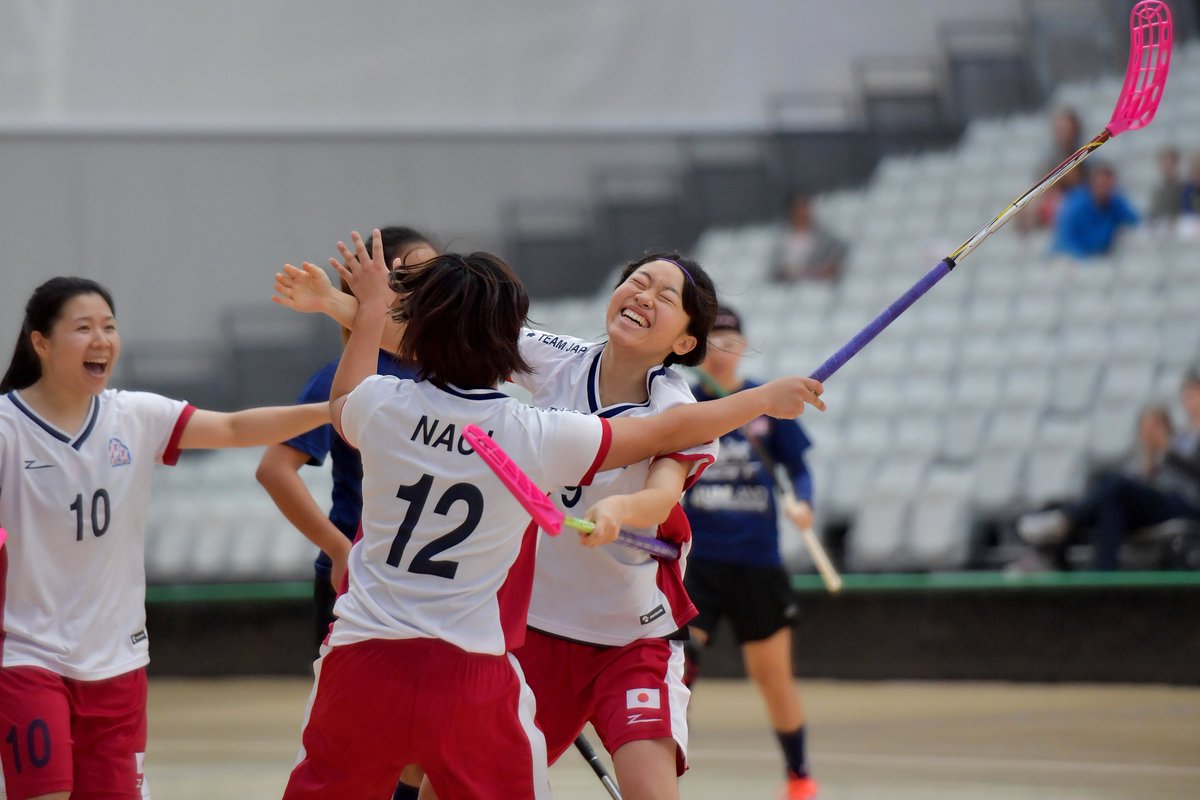 IFF_Floorball's tweet photo. Japan win their group and are the first team to qualify for the Women's WFC 2017. Congratulations!  #Floorball #wfcq2017 #iffwfc2017 https://t.co/td5BJcIZO1