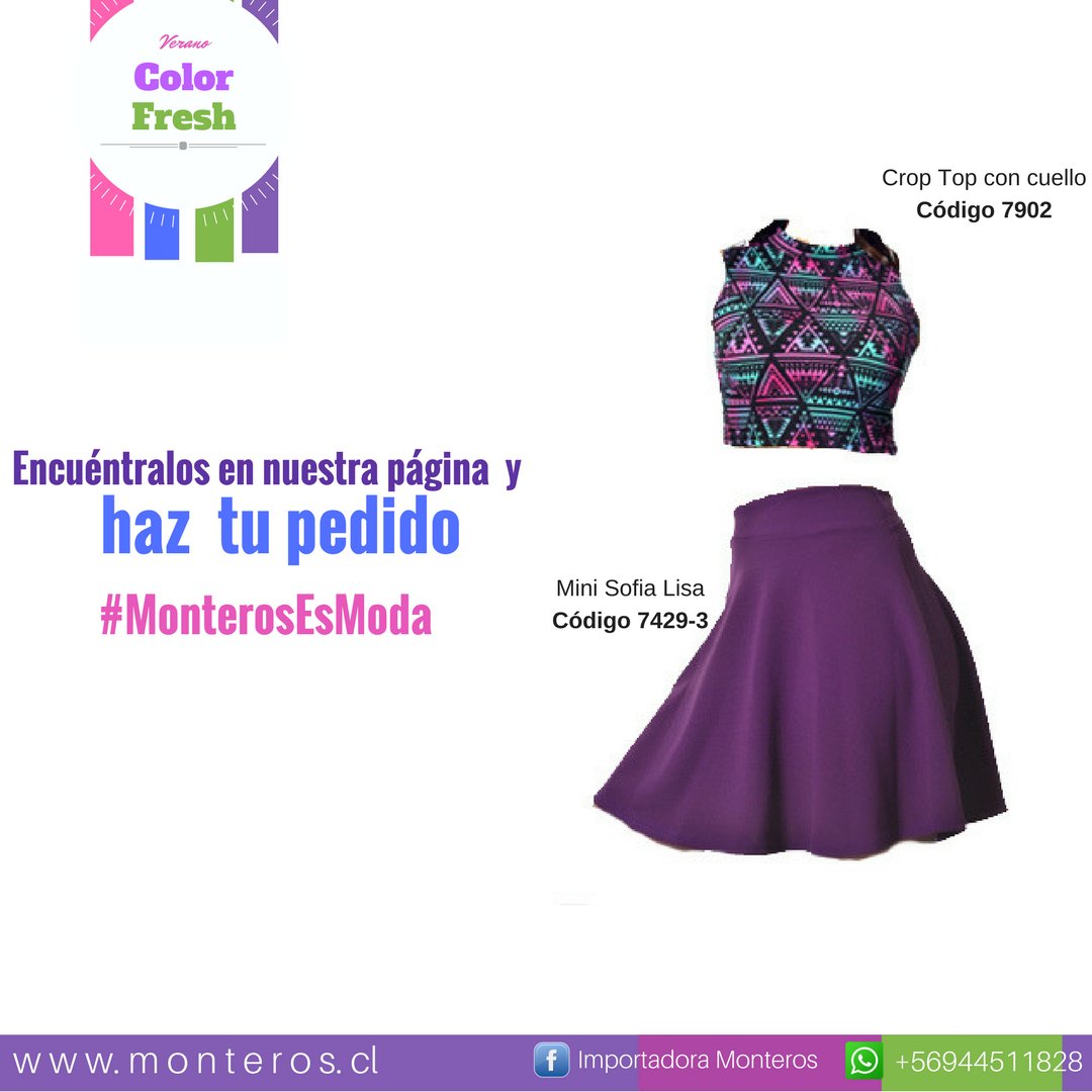 En #Monteros somos moda y tenemos variedad de modelos para combinar. Ingresa a www.monteros.cly haz tu pedido.