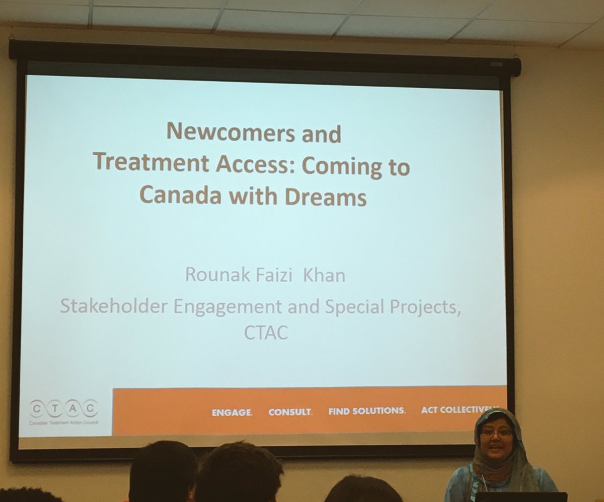 CPPN_RCPS's tweet photo. Amazing work by Rounak Khan @CTAC_CAN 's Newcomer Treatment Access Project on systemic challenges&barriers faced by #PLHIV #PLHCV #TDMA2017 https://t.co/sXXDpsSgcf