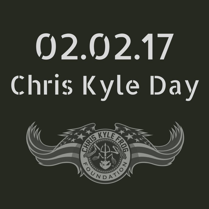 ChrisKyleFrog's tweet image. Join with us to #HonorChrisKyle tomorrow - wear your gear &amp;amp; post a pic using the hashtag. Let's honor our man's legacy on #ChrisKyleDay