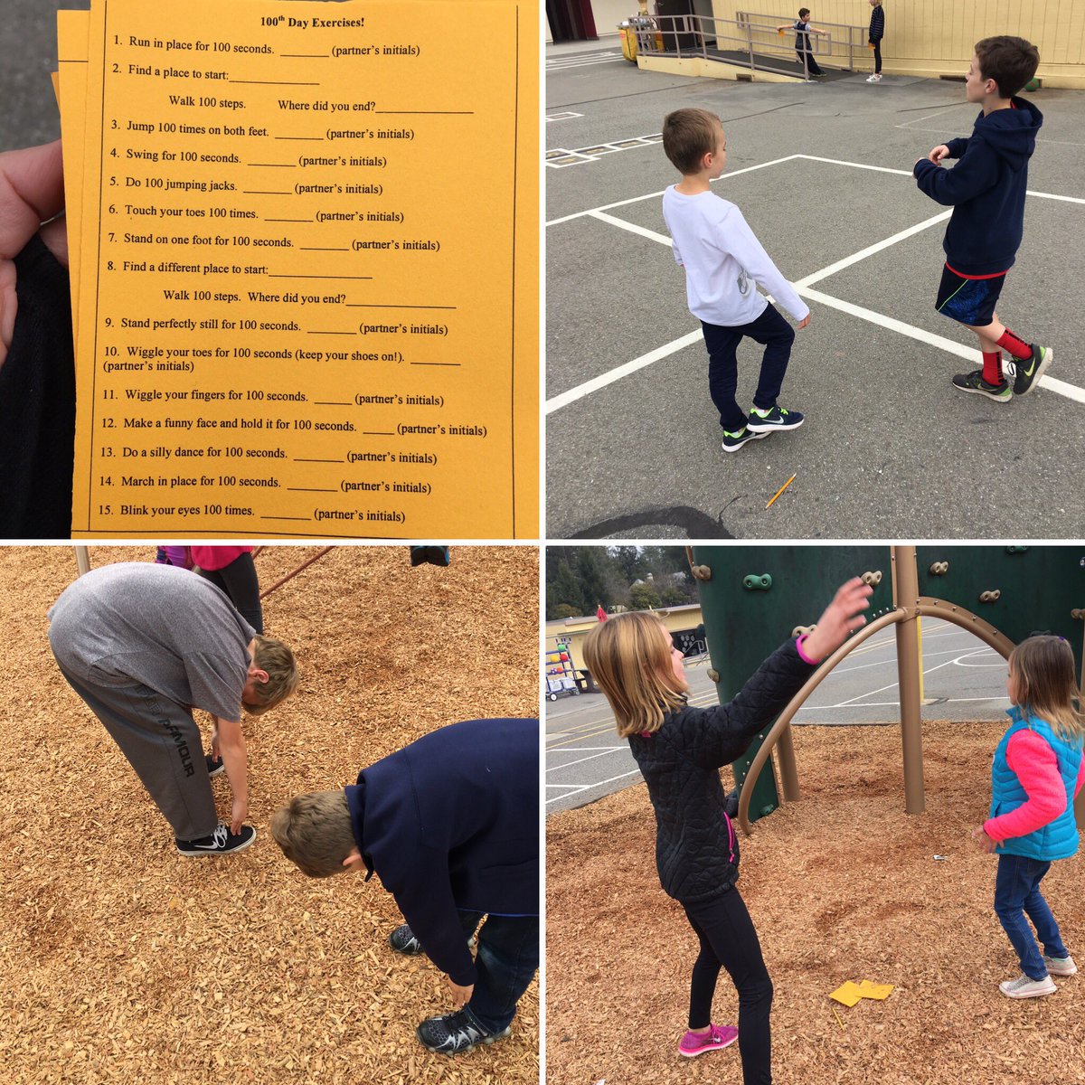vb_jordan's tweet photo. How many things can you do 100 times? Celebrating the 100th day of school! #100days @LauraLWiley @GardnerGrizzly https://t.co/5Sw3pyToRu