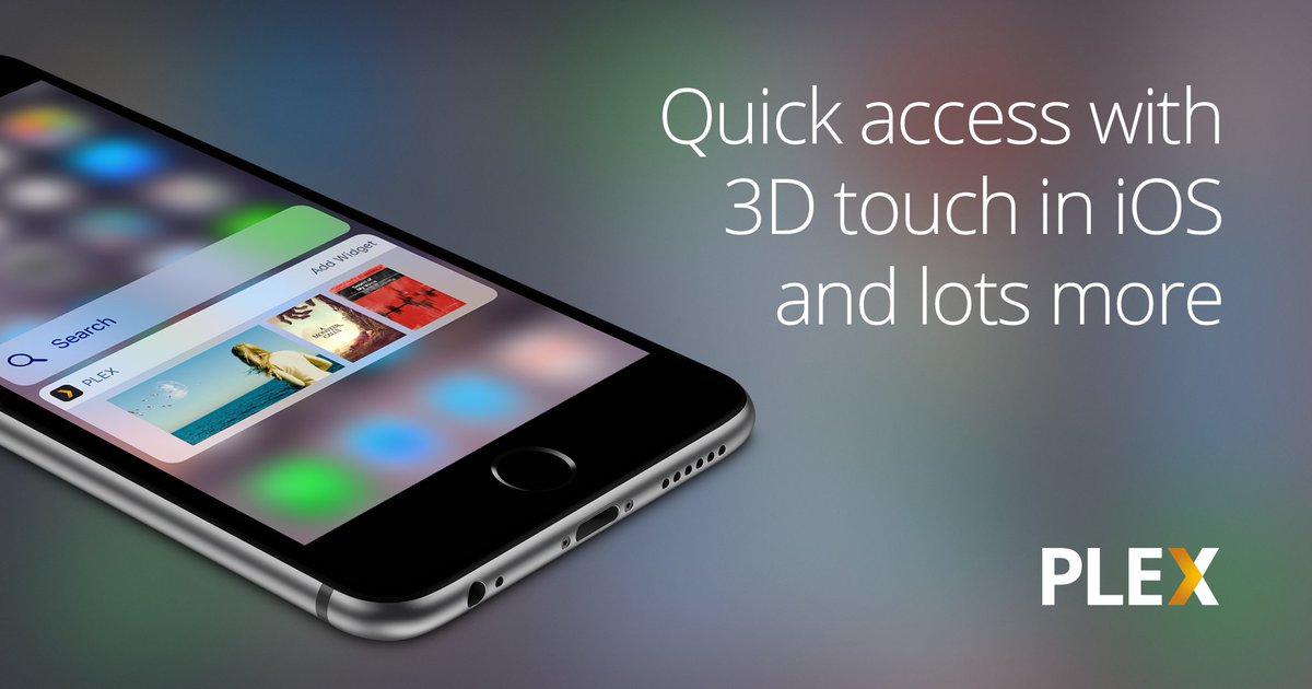 Plex 4.7 for iOS has landed. Adjust video playback quality, camera upload status and 3D touch. More info here: forums.plex.tv/discussion/645…
