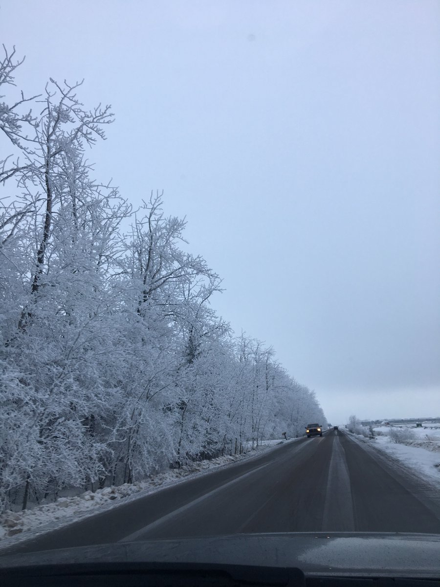 westernxpressca's tweet photo. Here’s a beautiful pic sent in after an evening of heavy frost. #winterwonderland #canadianwinters #whiteout #countryside https://t.co/hIhIBQjrEW