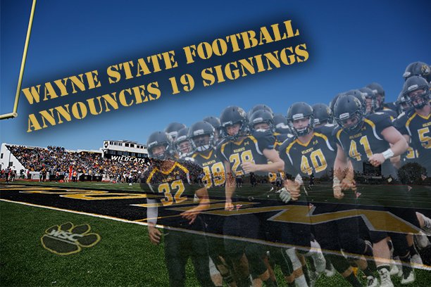 Wayne State Wildcats (@wscwildcats) on Twitter photo <a href="/WayneStFootball/">Wayne State Football</a> announces 19 signings on National Letter of Intent Day. wscwildcats.com/news/2017/2/1/โฆ <a href="/WayneStFootball/">Wayne State Football</a> announces 19 signings on National Letter of Intent Day. wscwildcats.com/news/2017/2/1/โฆ