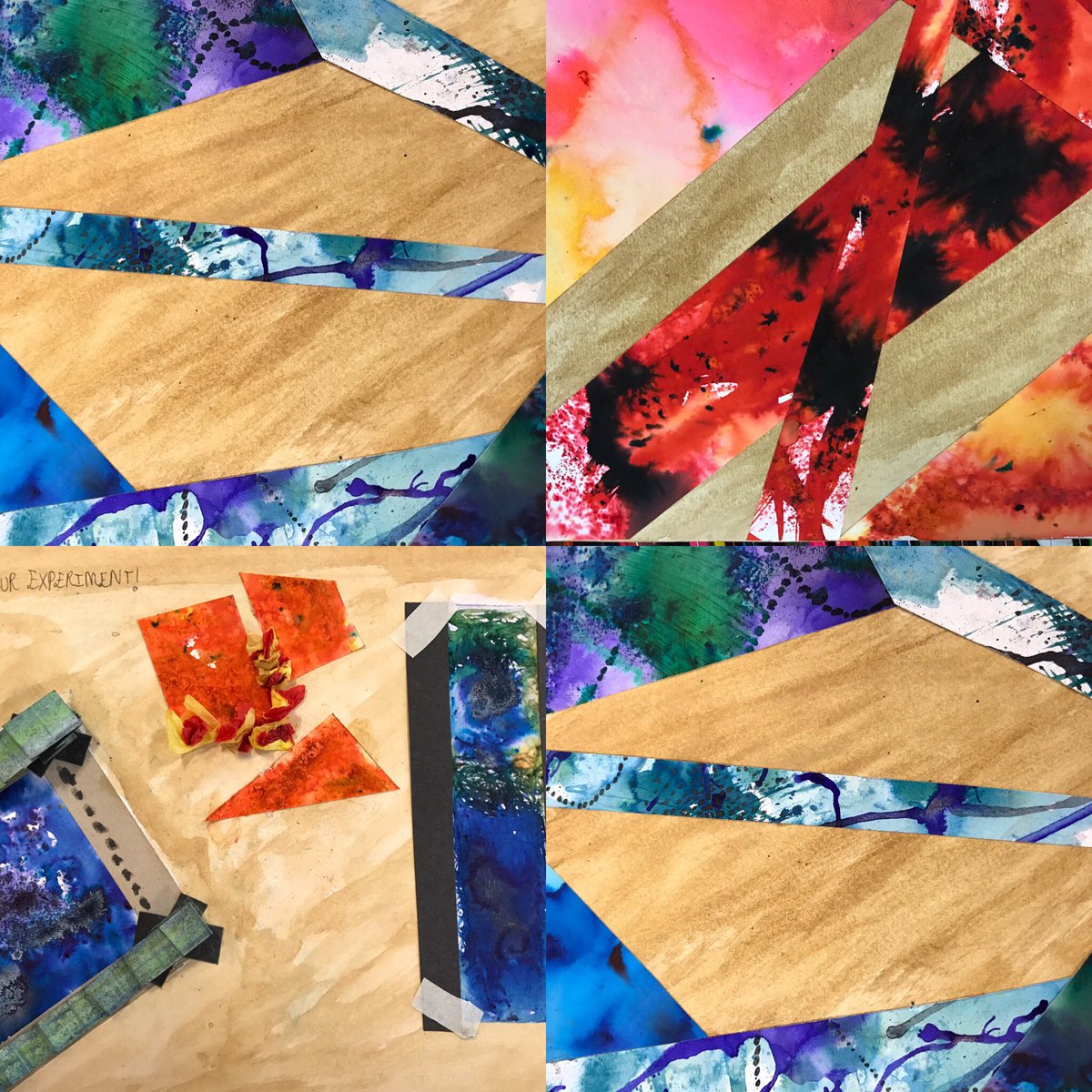 Year 10 colour studies and colour experiments #colour #keystage4 #naturalforms