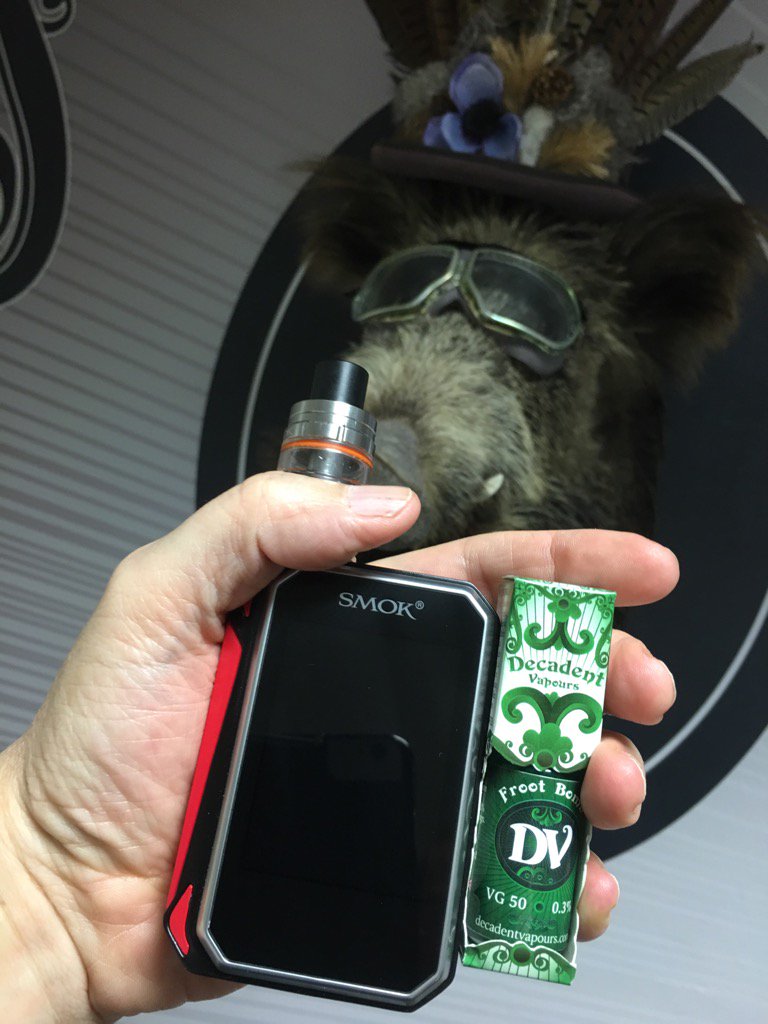 My awesome new mod- I believe the modern venancular is 'hand check' #vapefam #bedecadent