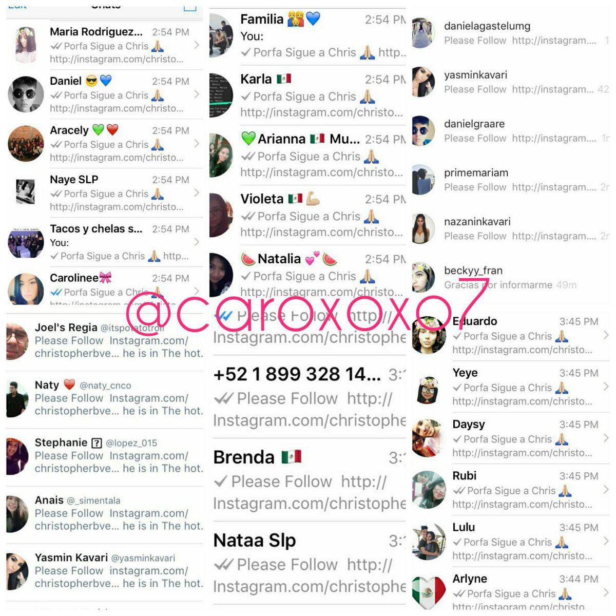 CaroElisaa's tweet photo. Te quiero mucho @christophervele ..espero algún día conocerte ❤️ #chrisline Síganle en IG 👉🏼  https://t.co/8hIVckjdFO… https://t.co/s4h3bXHI4v