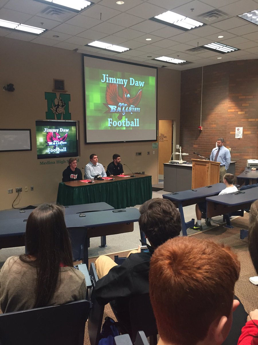 Medina FB national signing day! Great job guys!