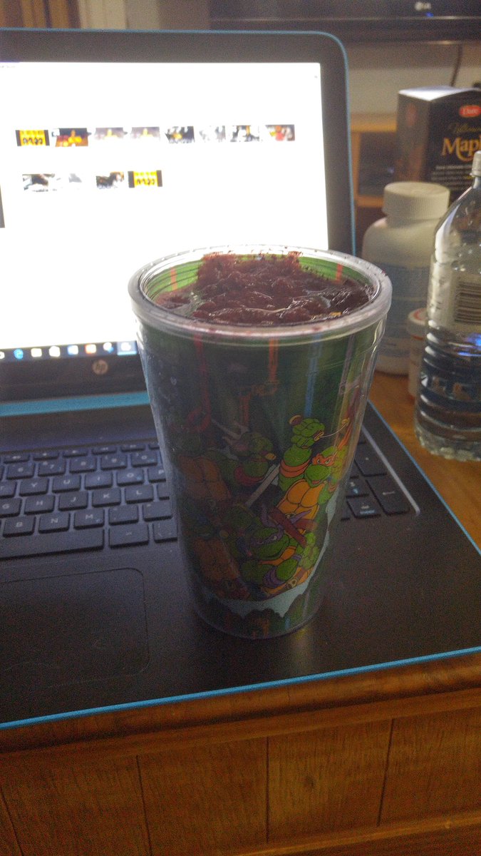 ktdoyle77's tweet photo. Fruit smoothie in my TMNT cup! #smoothies #wednesdaywisdom #TMNT #thefatsyouneed #ilovemyjob #nutrition #YouTubeChannelsINeed #YouTubers https://t.co/zaba0DBs15
