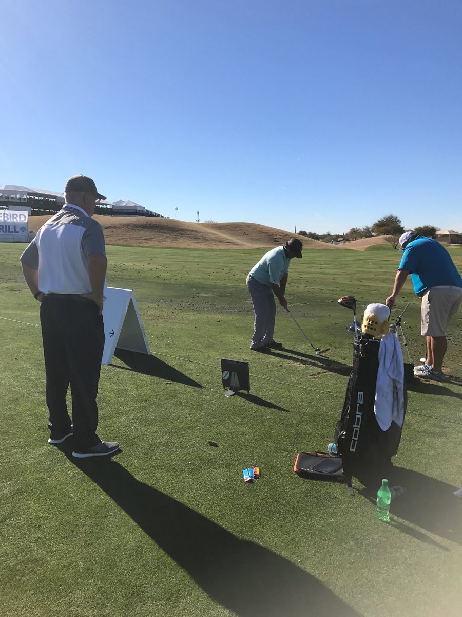 Got my man <a href="/MikeGranatoGolf/">Mike Granato</a> w me this week at Waste Management watching <a href="/bowdo83/">Bowdo</a> do some <a href="/TrackManGolf/">Trackman Golf</a> work