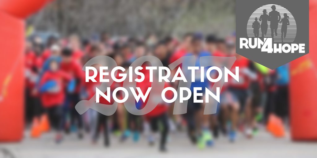 2017 Run4Hope registration now open! 
Click here to register today: events.runningroom.com/site/?raceId=1… #run4hopeb #Brampton #professorslake