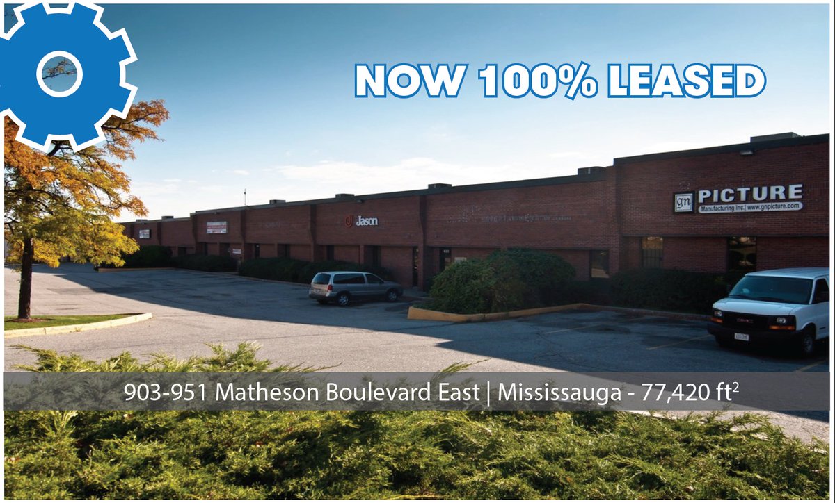 DreamIndYYZ's tweet photo. Now 100% Leased - 903-951 Matheson Blvd, Mississauga | View our availabilities: https://t.co/YAaVKLHD86 #GTA #CRE #YYZ https://t.co/HzbdAxMxWg