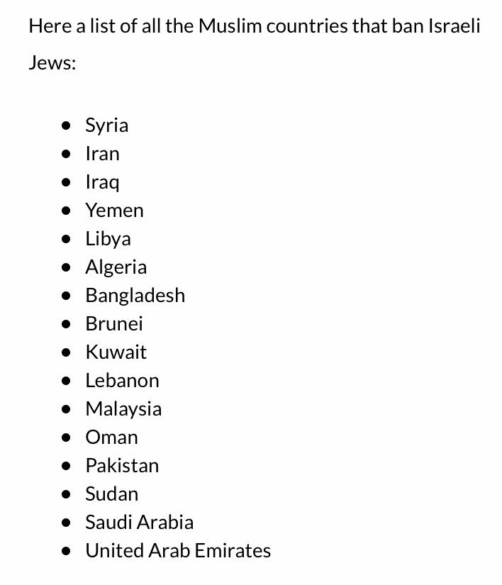 AmyMek's tweet image. Silence from Libs!

More Text is Devoted to Jew Hatred in the Qur'an than in Mein Kampf.

A List Of All The MUSLIM Countries That Ban Jews👉