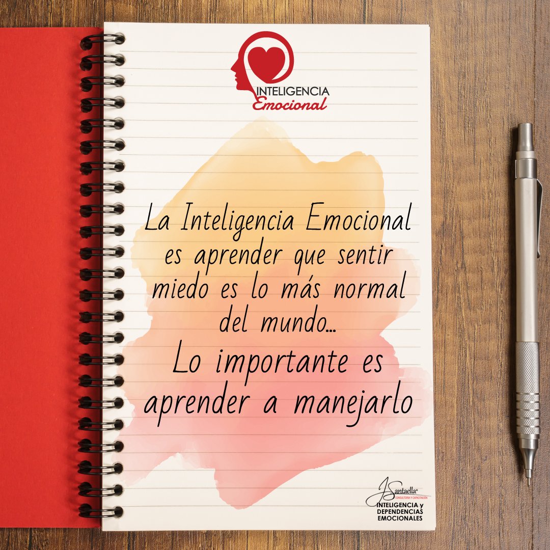#InteligenciaEmocional es aprender que sentir miedo es lo más normal... Lo importante es manejarlo. #JanisSantaella #TardesdeMotivación
