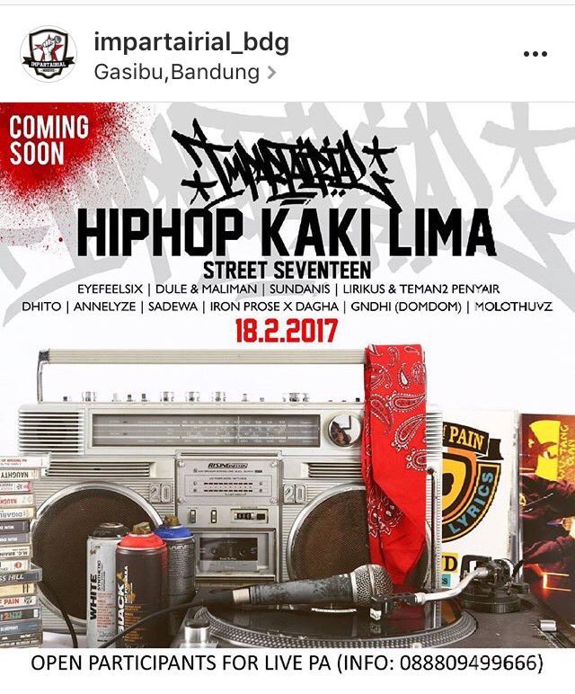 #GIGS Impartarial Bandung - Hiphop Kaki Lima - 18 Feb.