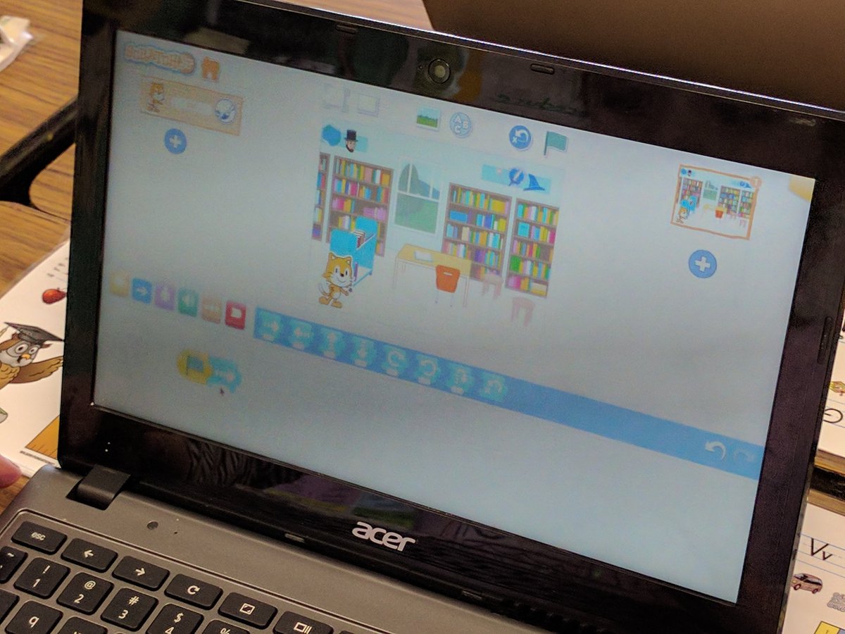 2nd graders in <a href="/bayview_hogan/">Melanie Hogan</a> &amp; <a href="/MrsEBarna/">Erin Barna</a> class learning <a href="/ScratchJr/">ScratchJr</a> &amp; becoming our next generation of coders! <a href="/FRSNewJersey/">FRSNJ</a>  #MTPSPride