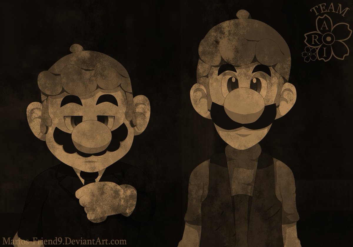 Twitter 上的CorpseSyndrome："More (Mario) The Music Box -ARC- teasers.  Marchionne and Luciano, (ancestors of Mario and Luigi)the town of  Evangeline residents. https://t.co/yEEfl9s5k6" / Twitter