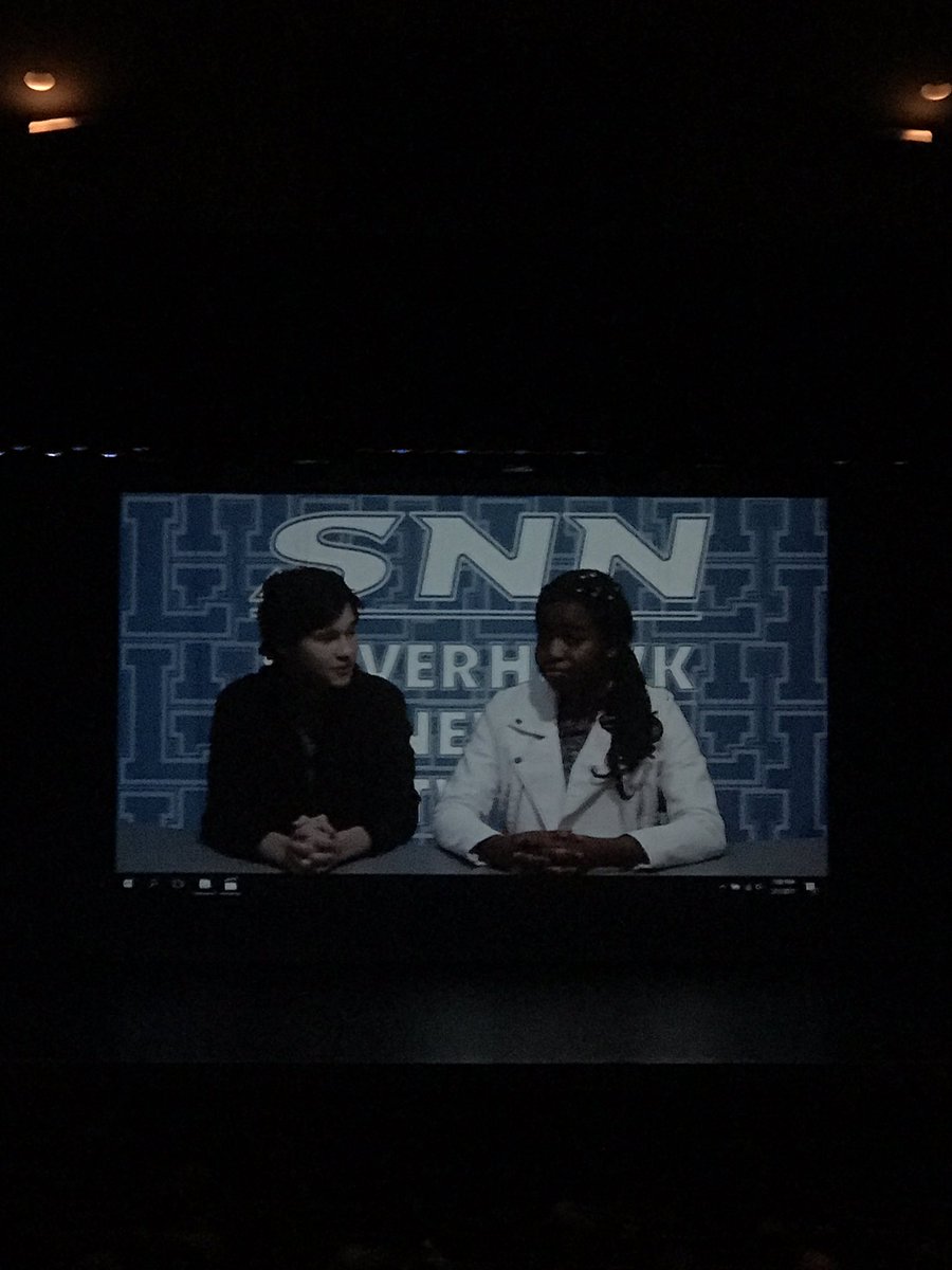 Yeah news team! Rocking the 8th grade orientation night!