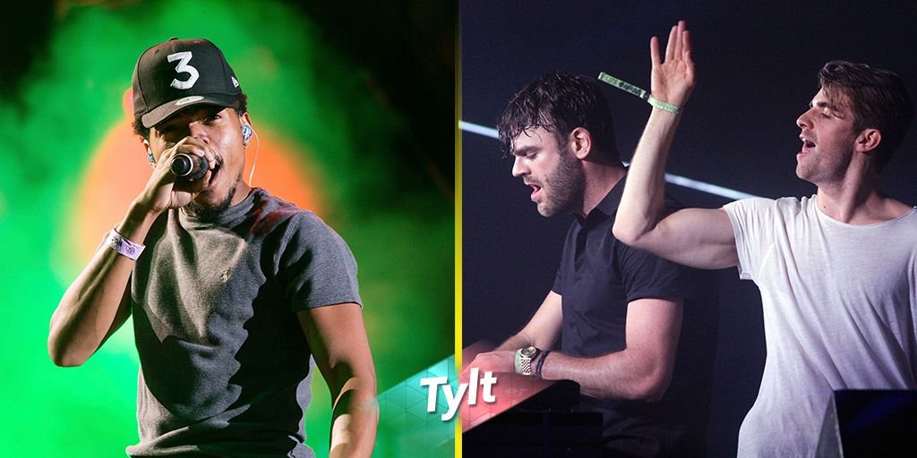 TheTylt's tweet photo. Best New Artist: Chance The Rapper or The Chainsmokers? ๐ค๐ถ https://t.co/11YUpBOCXH
Tweet #TeamChance or #TeamChainsmokers to vote https://t.co/79Xp4Hqnxh