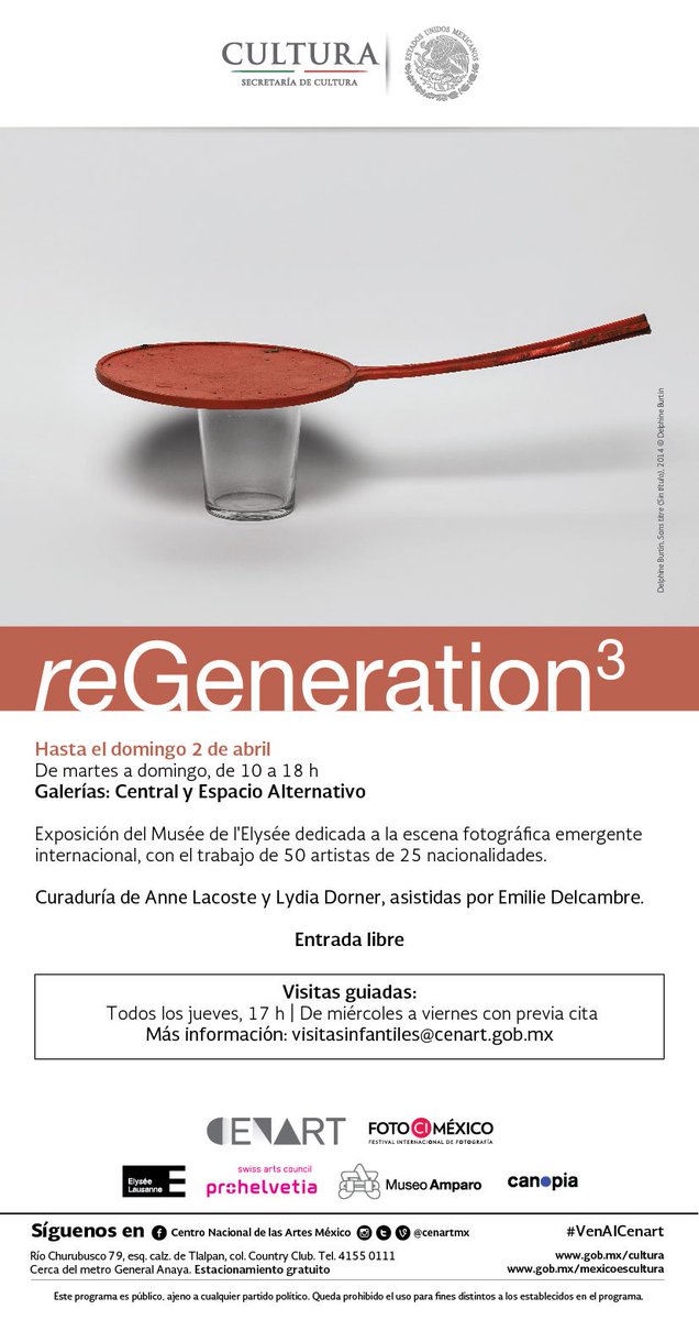 cenartmx's tweet photo. #reGeneration3 te cambiará el panorama de la escena fotográfica internacional. Si aún no la has visitado, ¡tienes hasta el 2 de abril! 📷 https://t.co/ymfIYVDXBu