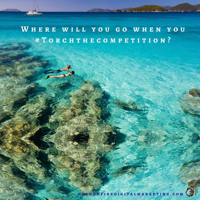 YourDragonFire's tweet photo. Looking to out market your competitors? Call #TeamDragonFire today. We'll get you one step closer to that #dream #vacation! #LA #marketing https://t.co/5d9XjjJ2DG