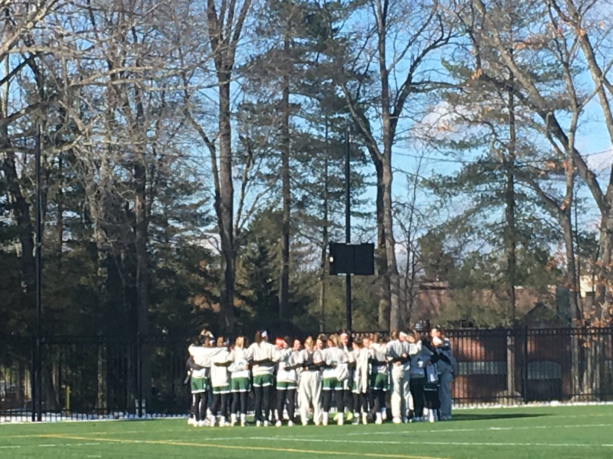 First full practice day outside!! #nevertoocoldforlax #rollbeav