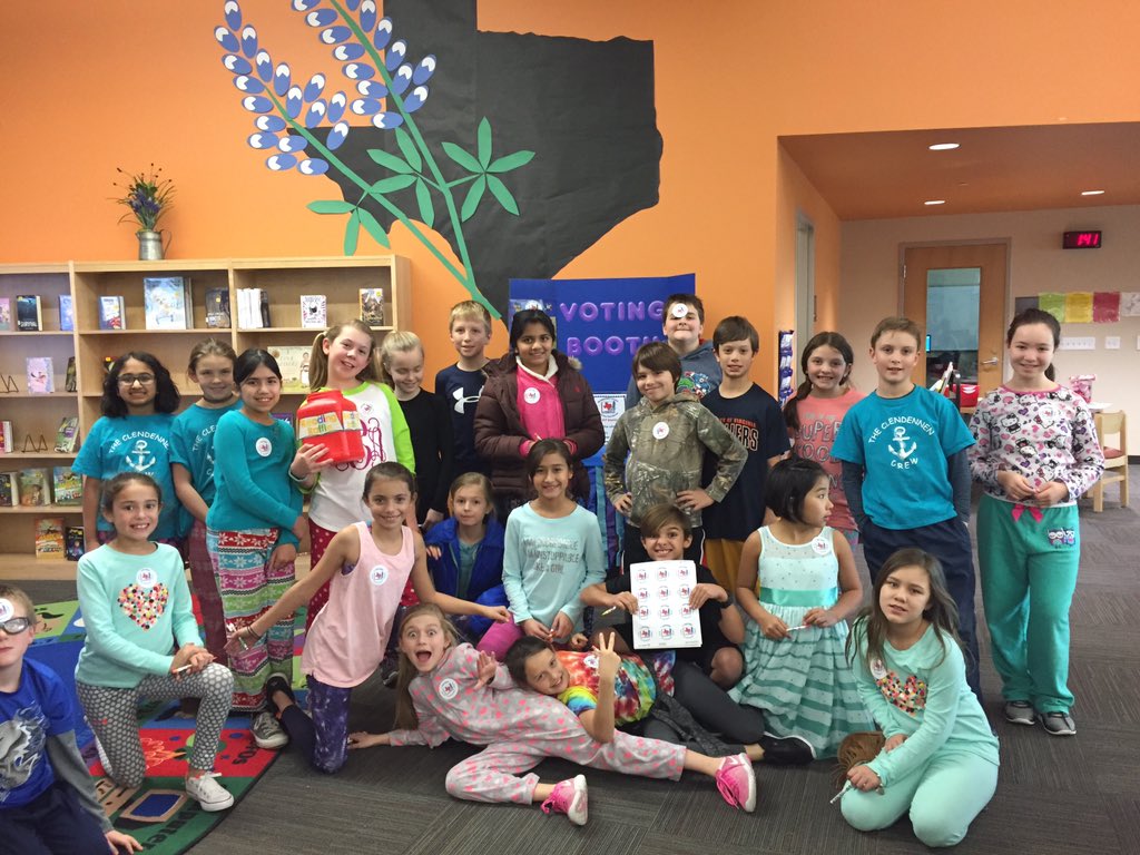 LOVE that kids are excited about reading! 4th &amp; 5th graders vote for their favorite Bluebonnet book. <a href="/principalwch/">WestCypressHills El</a>