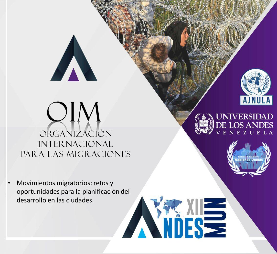 ANDESMUN's tweet photo. Comité: OIM
ORGANIZACIÓN INTERNACIONAL PARA LAS MIGRACIONES
#UN #ONU #ANDESMUN #XIIANDESMUN #ElMundoQueQueremos
https://t.co/FjsEBzJv21 https://t.co/NpdpMK9x7Q