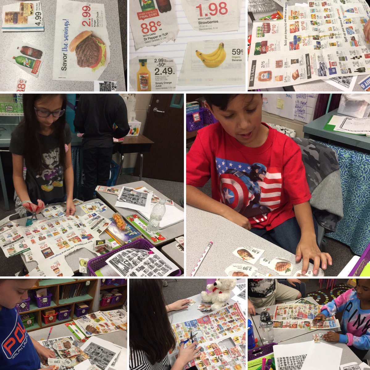 shelly_veron's tweet image. How much did that meal cost? Ordering, adding and subtracting decimals to fit a budget #makemathrelevant #mbebears @HumbleElemMath