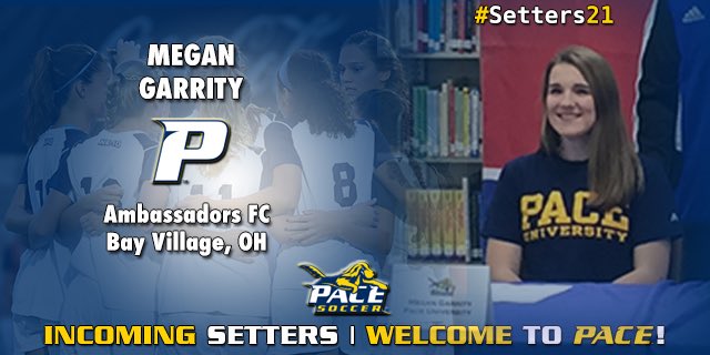 PaceSoccer_'s tweet photo. Megan Garrity @megangarrity
from @AMBASSADORS_FC joins the #Setters21 class! #PaceSoccer #GoPace https://t.co/85kTRPD0vs
