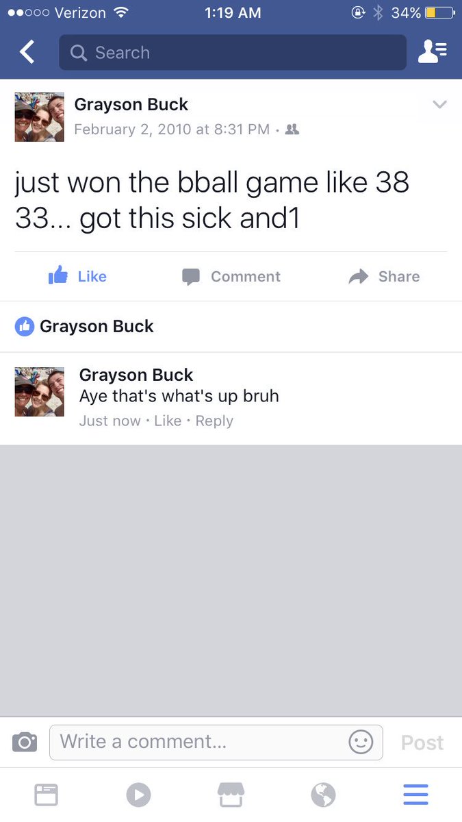 GraysonBuck_'s tweet photo. Sometimes you gotta be your own biggest fan https://t.co/JE7DC3QIy6