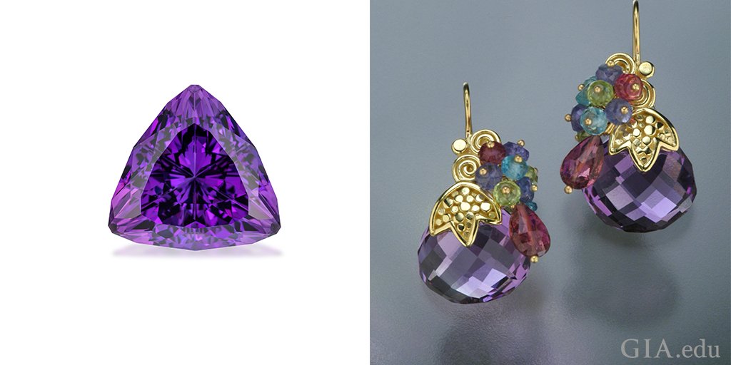 #FebBirthstone #amethyst is known for its rich velvety purple or reddish purple hue. bit.ly/2jEDSZN