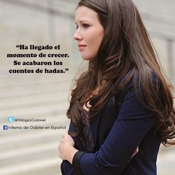 "Se acabaron los cuentos de hadas ". #JuliaMitchell @JennJennproske  #ElInfiernodeGabriel #WeWantaGabrielMovie  Edición de <a href="/TrilogiaGabriel/">Trilogía Gabriel</a>