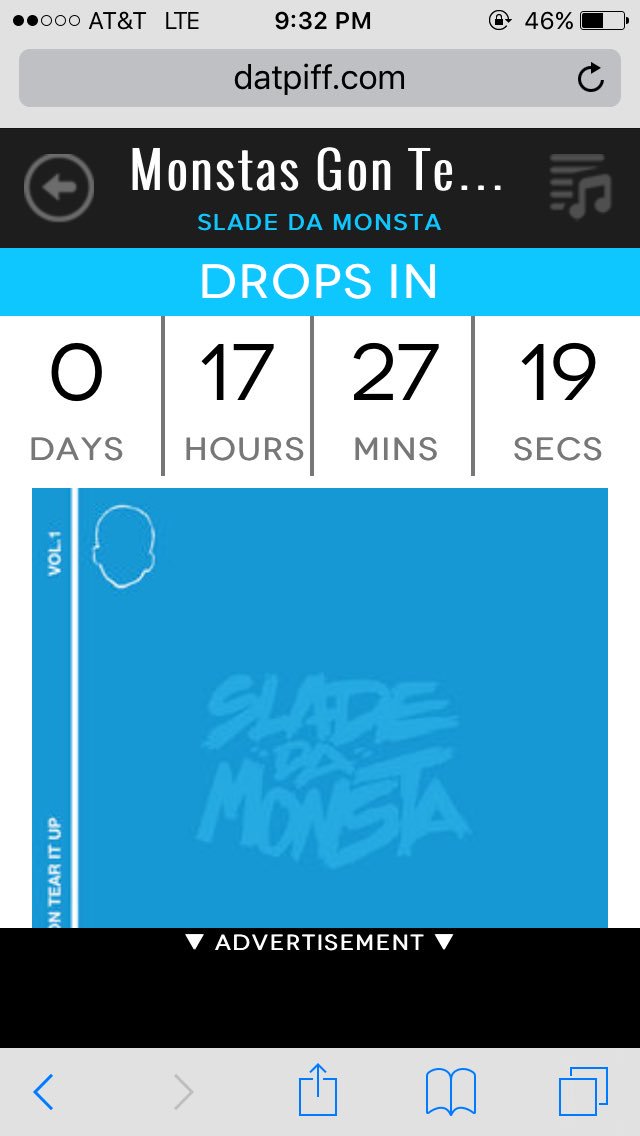 SladeDaMonsta's tweet photo. tomorrow exclusively on @DatPiff #monstasgontearitupVOL1 

https://t.co/KuVUkQNF1V https://t.co/QauKqTh8Sk
