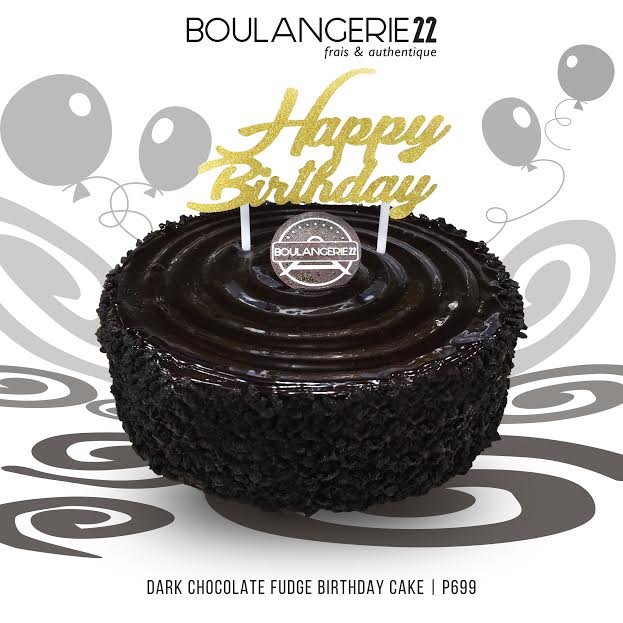A party without a cake is just a meeting. Celebrate your special day with this Dark Chocolate Fudge BIRTHDAY Cake for only P699. #B22