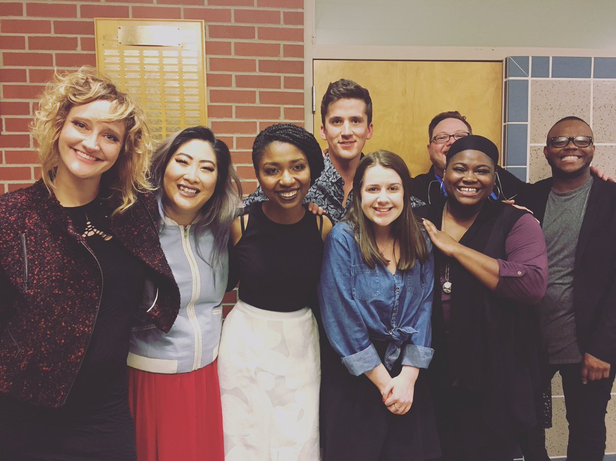 Thanks to Eva for joining us tonight to sing lead on "Barton Hollow" tonight at Blue Mountain High! #mixvocalgroup #patakeovertour