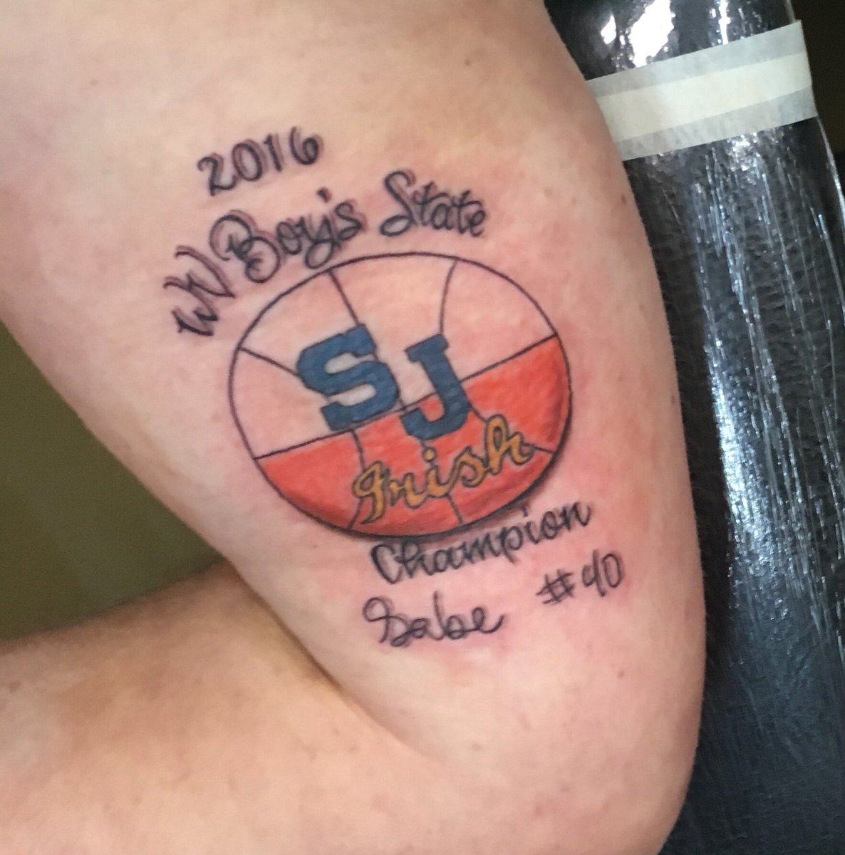 BGiompalo's tweet photo. I told them I'd get this if they won it. @gabe_giompalo @Tweetswitstreet @stjosephmbb https://t.co/I5mBhl1GVM