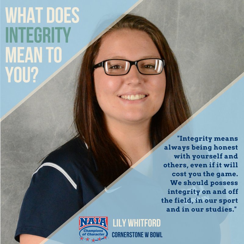 CUathletics's tweet image. Our @NAIACofC series continues with @CornerstoneU Women’s Bowler @LilyWhitford 

#Integrity
#TogetherweSOAR