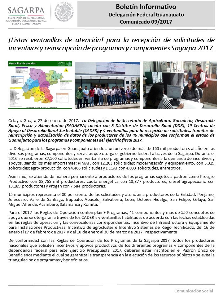 AgroMatch_Gto's tweet photo. !!Listas Ventanillas Atencion!! CADER's DDR's y Delegación @sagarpa #Guanajuato @ppcalzada  https://t.co/F3FSt4H2Ht https://t.co/HutlipuVCu