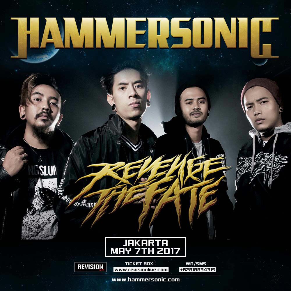 Revenge The Fate returns to Hammersonic Festival! Early Bird tickets still available. More info, klik hammersonic.com #hs2017