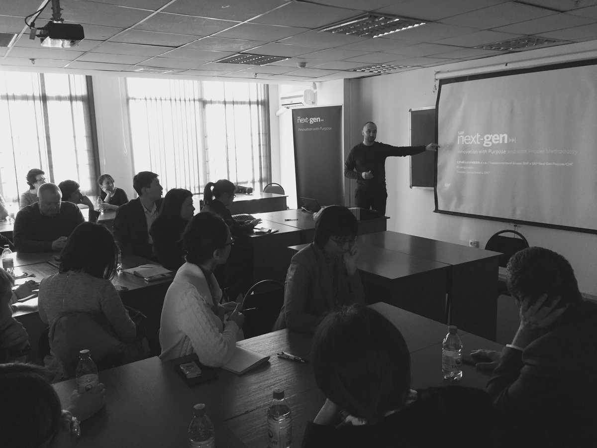 igorek_belousov's tweet photo. @SAPNextGen Design Thinking session for CIS faculties in Almaty on #goal4 to brainstorm UA expansion plan in Kazakhstan 4 #samruk https://t.co/gR6hi9pOsa