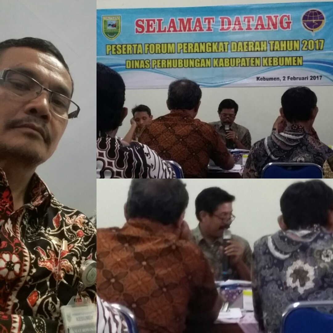 Mengikuti Forum Perangkat Daerah Th 2017 Dinas Perhubungan Kab. Kebumen Kamis 2/2/17